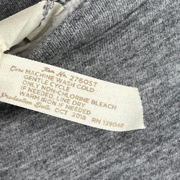 Matilda Jane In The Clouds Top Crop Sleeve Gray White Eyelet Layer Size Small - Picture 5 of 9